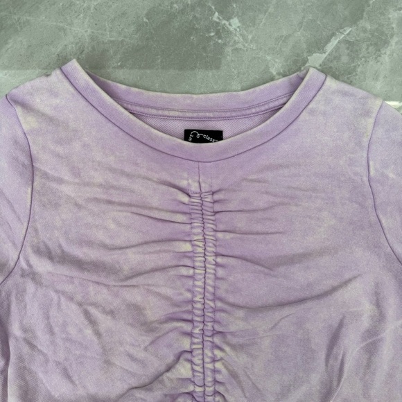 Girls’ Art Class Ruched Acid Wash Short Sleeve Top Size XL 14/16 - Picture 2 of 16